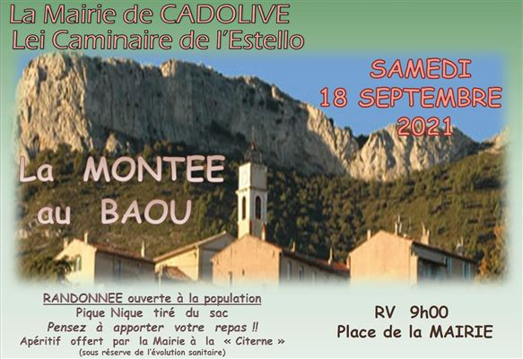 La montée du Baou